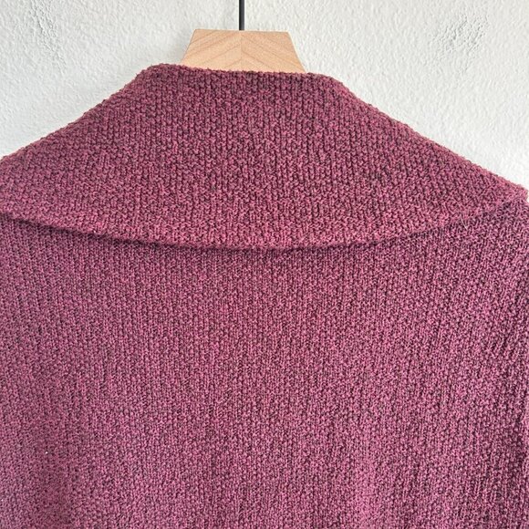 Margaret Winters Sweater Oversize Cardigan Shawl Collar Mother of Pearl - Picture 7 of 11